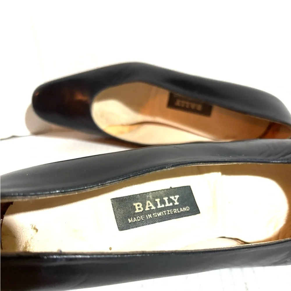 Bally Women's Classic Black Leather Loafers - Picture 6 of 8